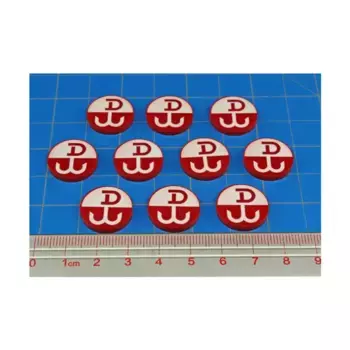 Печатные жетоны фракций времен Второй мировой войны премиум-класса — Польское подполье, Token Sets - WWII Factions & Flags