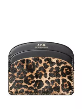 Печатный держатель карты A.P.C., коричневый