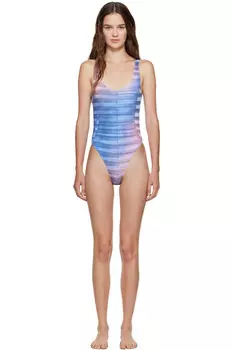 Печатный купальник для плавания в воздухе Jean Paul Gaultier, мультиколор