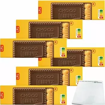 Печенье Bahlsen Leibniz Choco Edelherb 6 упаковок (6 упаковок по 125 г) + блок usy