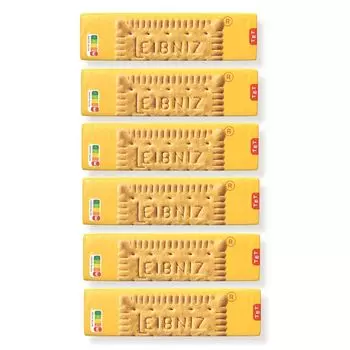 Печенье Bahlsen Leibniz сдобное с 52 зубцами, 200 г, 6 шт.