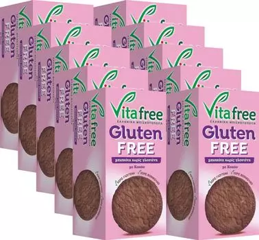 Печенье Безглютеновое печенье с какао 1700г из Греции Vitafree