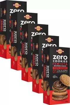 Печенье двойное с начинкой из какао-крема без сахара 900г из Греции Violanta