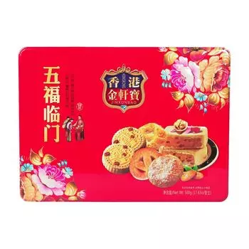 Печенье Wu Fu Lin Men микс из 5 штук 500г Jin Xuan Bao