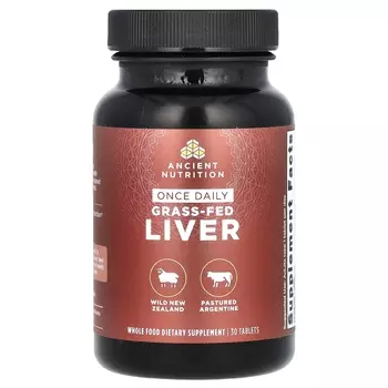 Печень травяного откорма Ancient Nutrition, 30 таблеток
