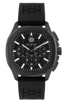 $pectre Chrono Силиконовые часы PHILIPP PLEIN, цвет black/ip black/black