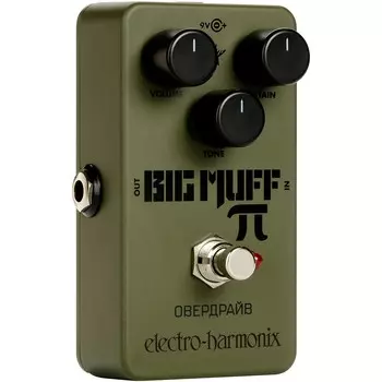 Педаль эффектов Electro-Harmonix Green Russian Big Muff Distortion и Sustainer
