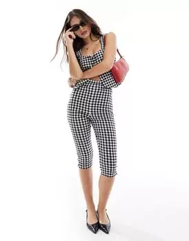Педаль цвета клетчатой ткани ASOS DESIGN