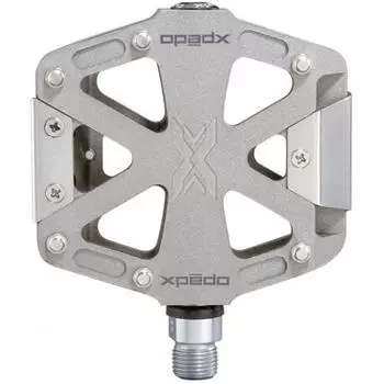 Педаль Xpedo MX Force 2-MX-2, серебро / серебро / серебро