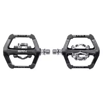 Педали Brn Dual, серебряный