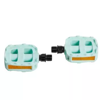 Педали детский велосипед 12 и 14 дюймов синие BTWIN, бирюзово-зеленый