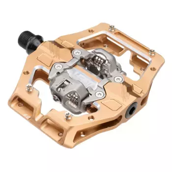 Педали Leatt Gravity 6.0 Clip-in 110x88mm, золотой