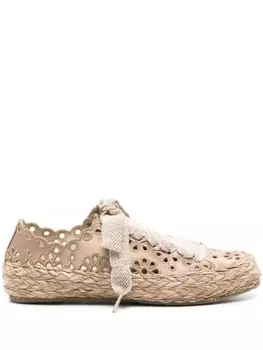 Pedro Garcia атласные эспадрильи Pascal, коричневый