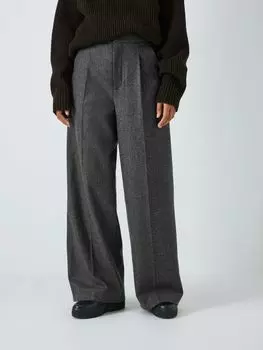 Pegase Широкие шерстяные фланелевые брюки SOEUR, серый
