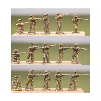 Пехота – Стрельба из легкого оборудования, Blue and the Gray Miniatures - Confederate (15mm)