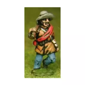 Пехота в шляпе с напуском и сюртуке с рулоном одеяла — продвижение, American Civil War Miniatures - Union/Confederate (15mm)