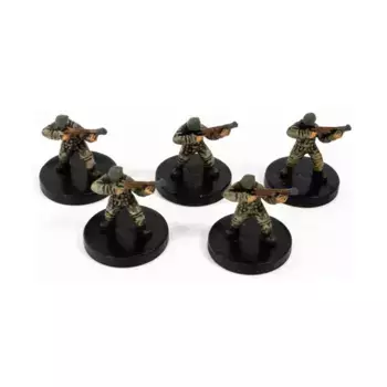 Пехотинцы Люфтваффе (C) x5, Axis & Allies - Collectible Miniatures Game - Contested Skies Singles