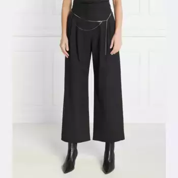 Пехотные брюки стандартного кроя с поясом Marella, черный