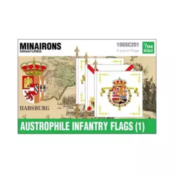 Пехотные флаги Карла III (1), War of Spanish Succession - Decals & Flags (1:144)