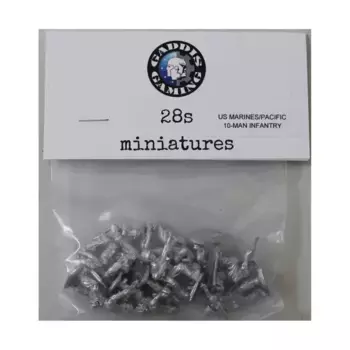 Пехотный ранец из 10 человек в Тихоокеанском регионе США, WWII Miniatures - United States - Marines - Infantry (28mm)