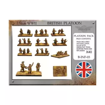 Пехотный взвод, WWII Miniatures - British Infantry (15mm)