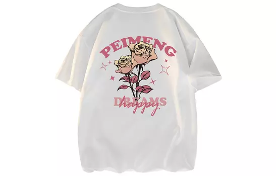 Peimon Футболка унисекс Permon/PEIMENG, Темно-серый