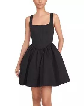 Пейзажное платье STAUD, цвет Black