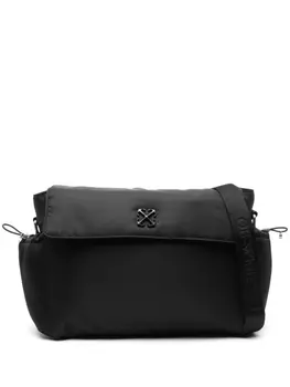 Пеленальная сумка Off-White Kids с мотивом Arrows, черный