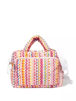 Пеленальная сумка с принтом Missoni Kids, розовый