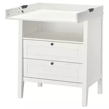 Пеленальный столик/комод SUNDVIK IKEA, белый