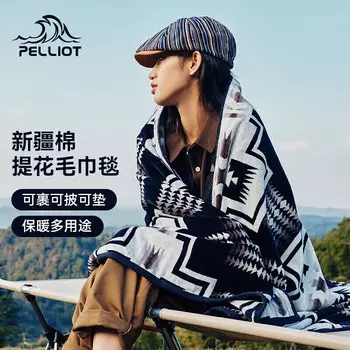 Pelliot походное полотенце, одеяло, утолщенная ткань для пикника, многофункциональная хлопковая шаль 16102807, черный обсидиан