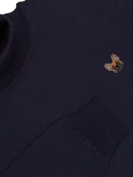 PELO FOUNDATION джемпер с аппликацией в виде собаки, синий