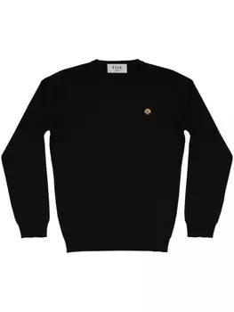 PELO FOUNDATION джемпер с аппликацией в виде собаки, черный