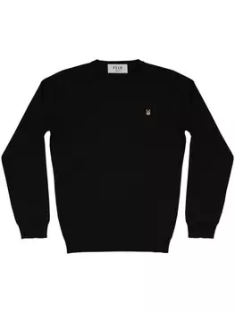 PELO FOUNDATION джемпер с аппликацией в виде волка, черный