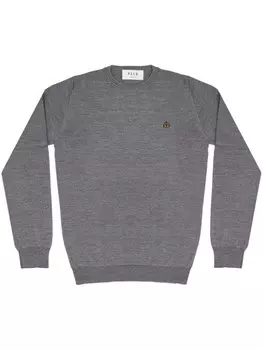 PELO FOUNDATION джемпер с аппликацией в виде собаки, серый