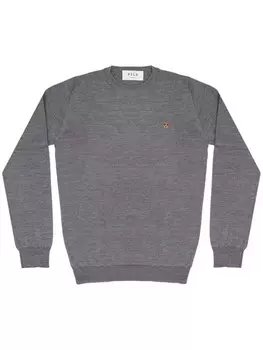 PELO FOUNDATION джемпер с аппликацией в виде собаки, серый