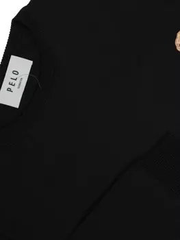 PELO FOUNDATION джемпер с аппликацией в виде собаки, черный