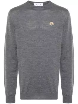 PELO FOUNDATION свитер с нашивкой, серый