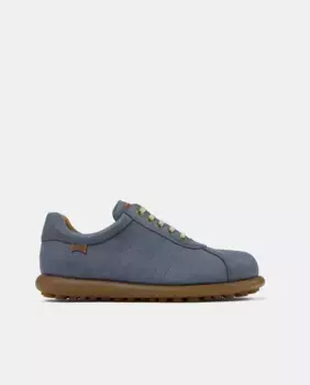 Pelotas Ariel мужские кожаные кроссовки на шнуровке и контрастной подошве Camper, синий