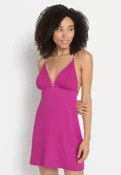 Пеньюар LASCANA с красивыми кружевными деталями, цвет Magenta