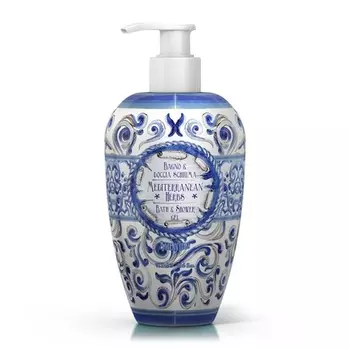 Пена для ванны и душа 700 мл со средиземноморскими травами Le Maioliche