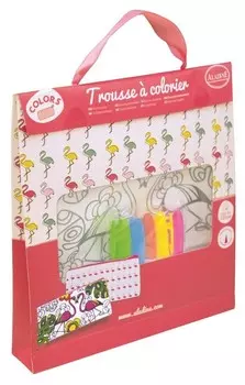 Пенал для раскрашивания, фламинго Aladine