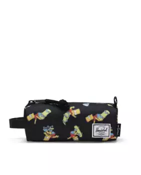 Пенал унисекс объемом 1 л с принтом «Барт Симпсон» Herschel, черный