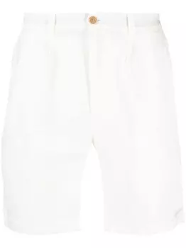 PENINSULA SWIMWEAR льняные шорты-бермуды прямого кроя, белый