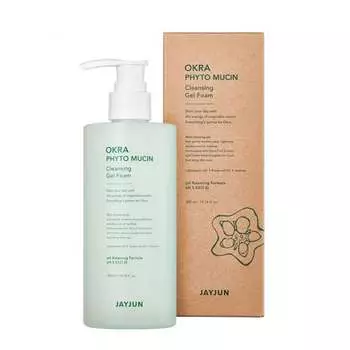 Пенка для лица, 300 мл Jayjun, Okra Phyto Mucin Cleansing Gel Foam, Inna marka