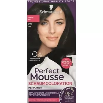 Пенка-краска Schwarzkopf Perfect Mousse Fb.200 Черный Черный