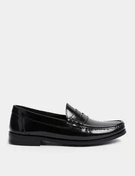 Пенни Лоферы Ханслет Marks & Spencer, черный