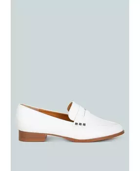 Пенни-лоферы из лакированной кожи с крылышками London Rag, бежевый