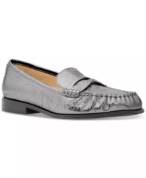 Пенни-лоферы MICHAEL Carlson на плоской подошве Michael Kors, серебро