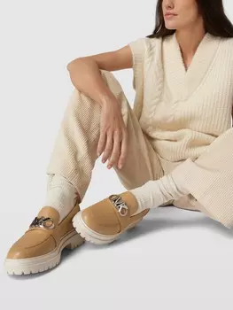 Пенни-лоферы с аппликацией, модель PARKER LUG LOAFER MICHAEL Michael Kors, коричневый